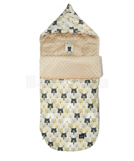 La Millou Art. 84286 Stroller Bag M Pure Bears&Latte Guļammaiss ratiem