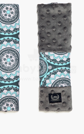 La Millou Art. 84305 Seatbelt Cover Mosaic&Grey Мягкая накладка на ремень безопасности