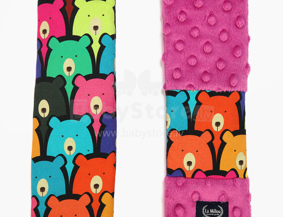La Millou Art. 84307 Seatbelt Cover Jelly Bears&Raspberry Drošības jostas apvalki