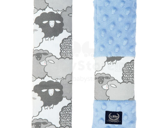 La Millou Art. 84310 Seatbelt Cover Graphite Sheep Family&Sky