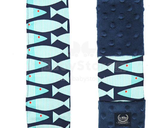 La Millou Art. 84324 Seatbelt Cover Fish&Navy Drošības jostas apvalki