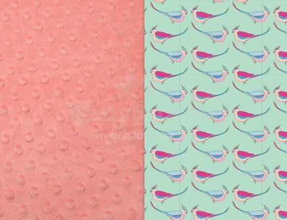 La Millou By Magdalena Rozczka Art. 84334 Seatbelt Cover Maggie Rose Birds&Coral Мягкая накладка на ремень безопасности