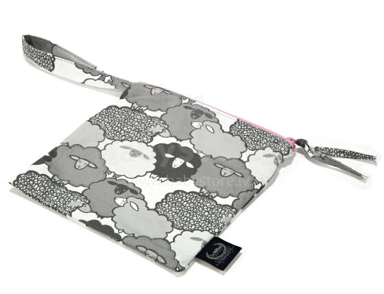 La Millou Art. 84361 Travel Bag Compact Size Graphite Sheep Family Сумка-косметичка