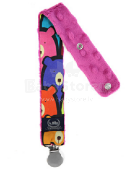 La Millou Art. 84428 Pacifier Hander Jelly Bears&Raspberry Клипса для пустышки 