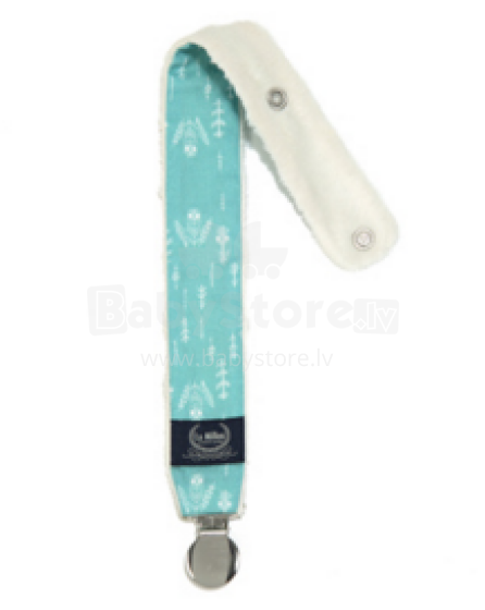 La Millou Art. 84429 Pacifier Hander White Plume&Ecru Клипса для пустышки 