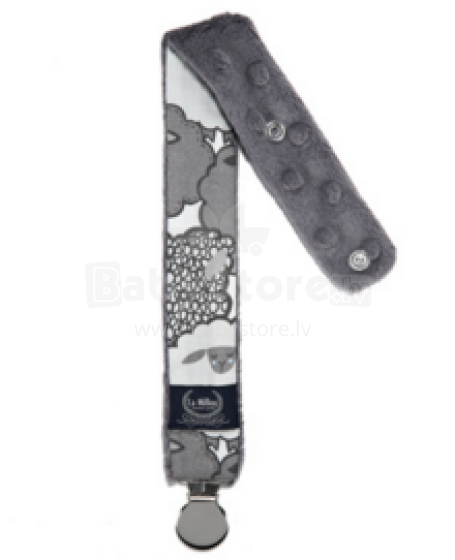 La Millou Art. 84430 Pacifier Hander Graphite Sheep Family&Grey Клипса для пустышки