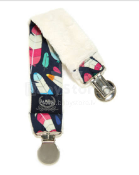 La Millou Art. 84439 Double Pacifier Hander Cupcakes&Ecru Двойная клипса для пустышки