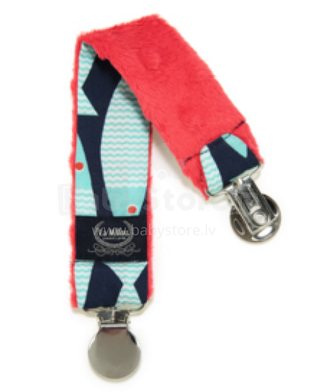 La Millou Art. 84442 Double Pacifier Hander Fish&Cherry Dubultais klipsis knupītim