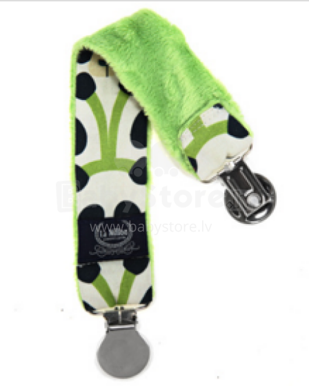 La Millou Art. 84447 Double Pacifier Hander Panda Gang&Green Dubultais klipsis knupītim
