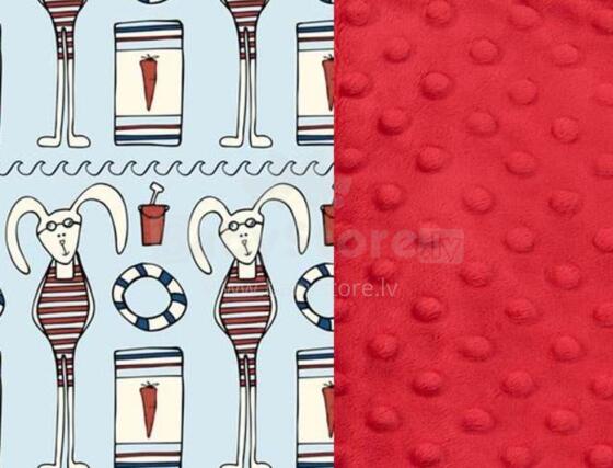 La Millou Art. 84565 Bunny Red Beach Buddy Mягкая игрушка для сна Кролик