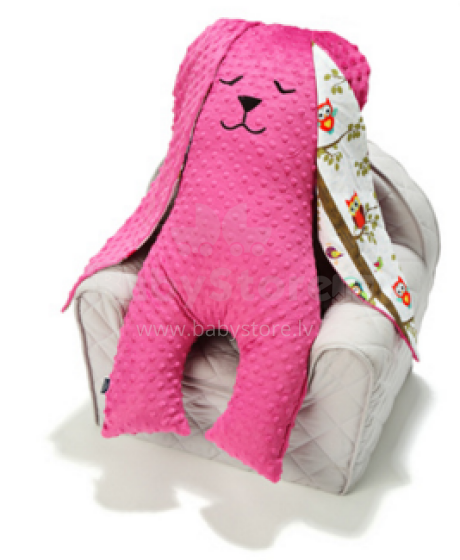 La Millou By Anna Mucha Art. 84566 Big Bunny Dobbit Raspberry Owl Radio Mягкая игрушка для сна Кролик