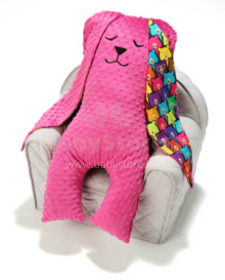 La Millou Art. 84567 Big Bunny Dobbit Raspberry Jelly Bears Mягкая игрушка для сна Кролик