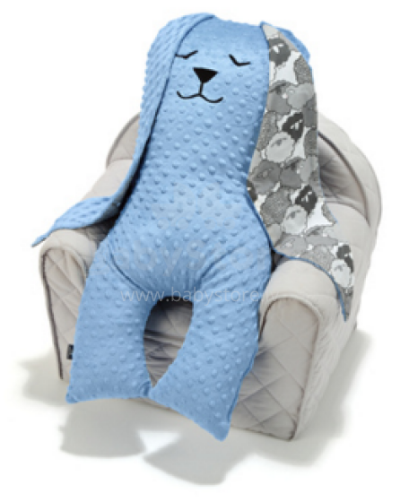 La Millou Art. 84570 Big Bunny Dobbit Sky Graphit Sheep Family Mягкая игрушка для сна Кролик