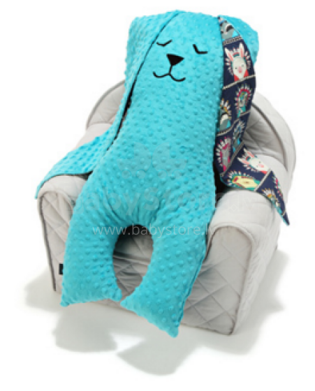 La Millou Art. 84571 Big Bunny Dobbit Teal Indian Zoo Mягкая игрушка для сна Кролик