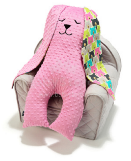 La Millou Art. 84584 Big Bunny Dobbit Polar Bears Dusty Rose Mīksta miega rotaļlieta Trusis
