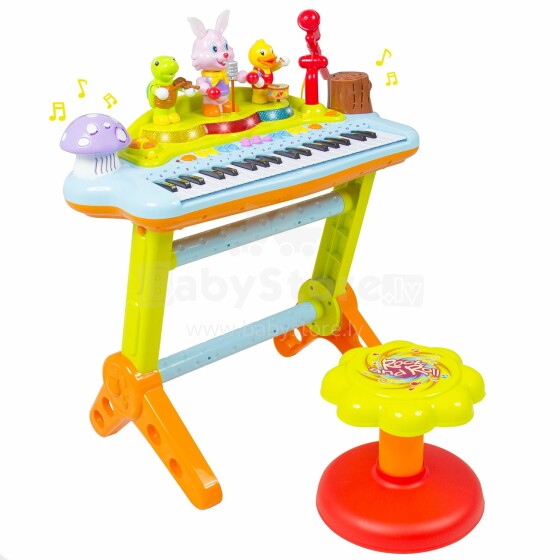 PW Toys Art.IW344 Музыкальная установка орган- синтезатор, с микрофоном и стульчиком