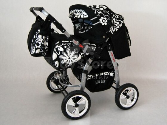 Raf-pol Twins Art. 3749 Детская универсальная современная коляска для двойни с надувными колесами [всё в комплекте]