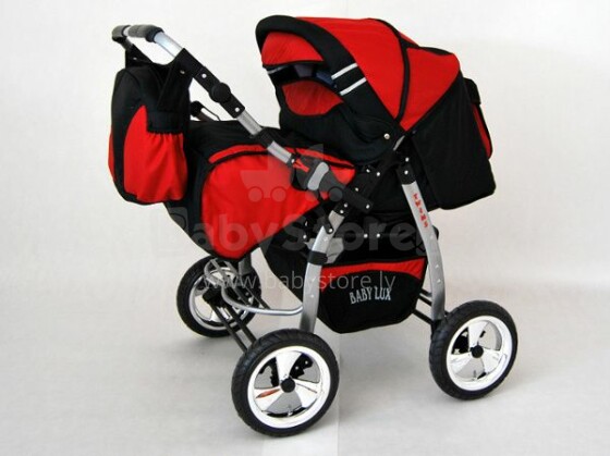 Raf-pol Twins Art. 4608 Детская универсальная современная коляска для двойни с надувными колесами [всё в комплекте]