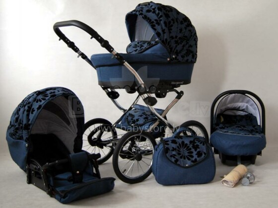 Raf-pol Margaret Exclusive Art. 12732 Детская универсальная современная коляска с надувными колесами 2в1 [всё в комплекте] 