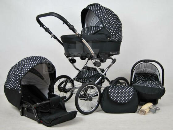 Raf-pol Margaret Exclusive Art. 84685 Детская универсальная современная коляска с надувными колесами 2в1 [всё в комплекте] 