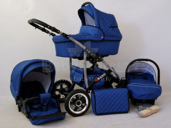 Raf-pol Qbaro Art. 84718 Детская универсальная современная коляска с надувными колесами 2в1 [всё в комплекте] 