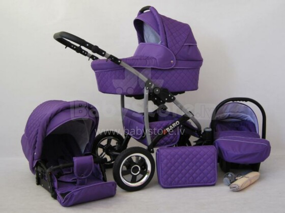 Raf-pol Qbaro Art. 84722 Детская универсальная современная коляска с надувными колесами 2в1 [всё в комплекте] 