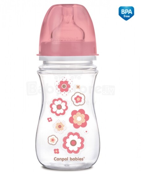 Canpol Babies 35/217 butelis su silikoniniais čiulptukais nuo kolikų, 240 ml (3+ mėn.)