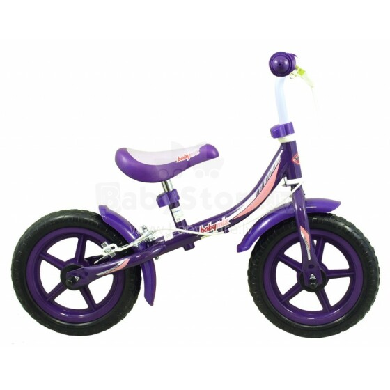 BabyMix Purple 888G Brake Balance Bike Детский велосипед - бегунок с металлической рамой 12'' и тормозом