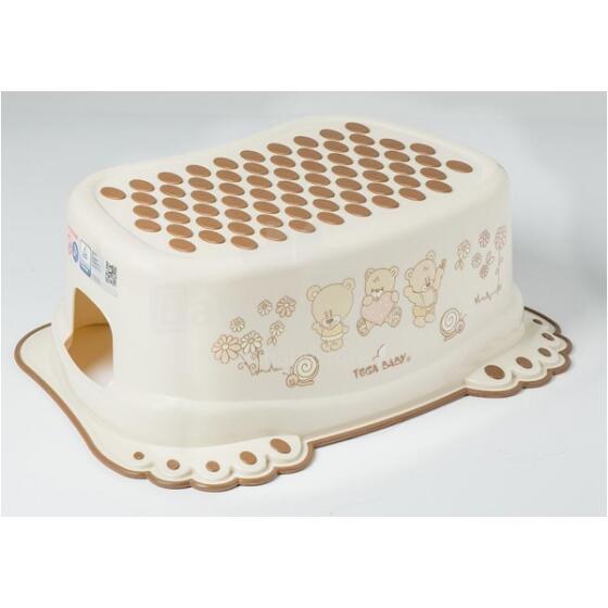 Pakāpiens-step BEAR (Miš) white, TegaBaby MS-017