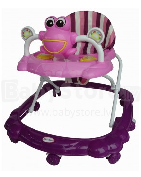 Baby Land Art.W7002 Froggy Pink Детские ходунки со звуковым модулем
