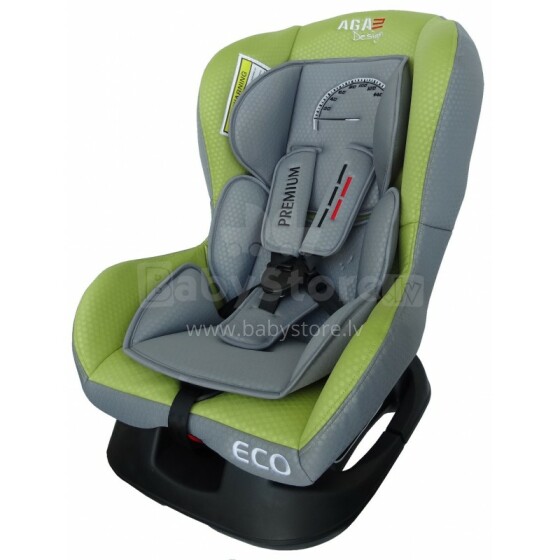 Aga Design Premium N303 Green&Gray Bērnu autosēdeklis (0 - 18 kg)