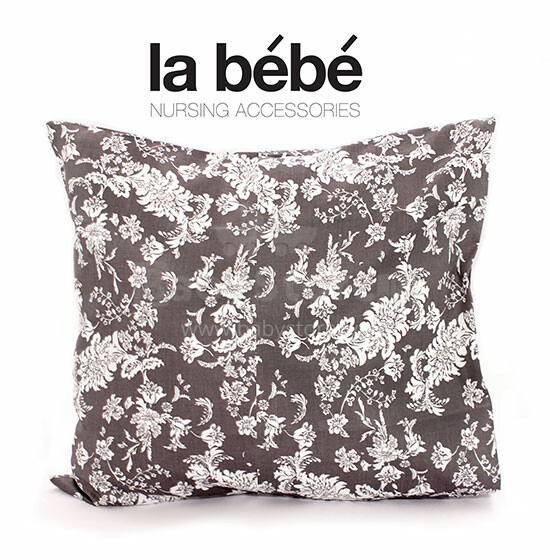 „La Bebe ™ Satin Art“ 85235 „Royal Grey Vintage“ pagalvių užvalkalas 40x40 cm