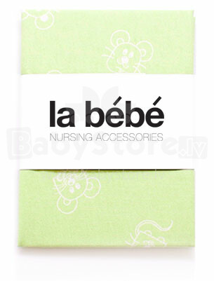 „La Bebe ™“ „Flanel Square Square“ vystyklai, 2833 „Green Baby“ natūralios medvilnės flanelinės sauskelnės dydis 90x100 cm
