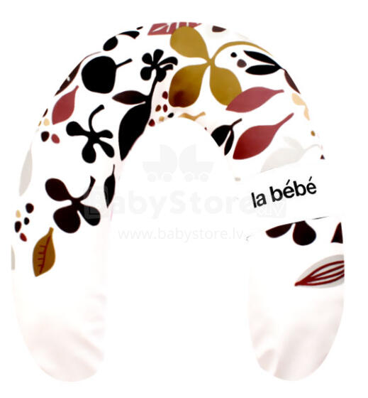 La Bebe™ Rich Cotton Nursing Maternity Pillow Art.12713 Nature Deco Подкова для сна, кормления малыша 30x104 cm