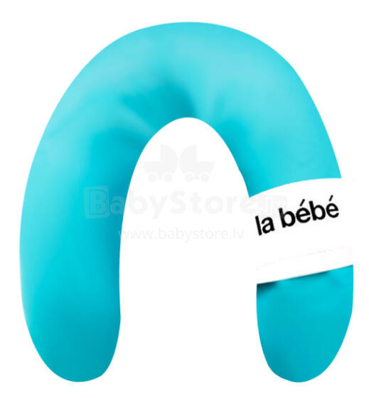 La Bebe™ Rich Satin Nursing Maternity Pillow Art.15798 Blue Lagoon Подкова для сна, кормления малыша 30x104 cm