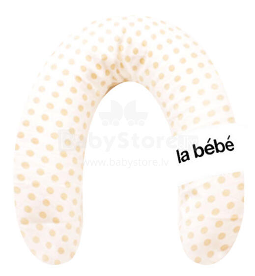 La Bebe™ Rich Cotton Nursing Maternity Pillow Art.73385 Dots 30x104 cm
