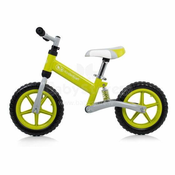 KinderKraft Runner EVO Green Art. KKRWEVOGRE0000 Balansēšanas ritenis ar amortizatoru