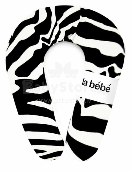 La Bebe™ Snug Cotton Nursing Maternity Pillow Art.67339 Zebra Pakaviņš (pakavs) mazuļa barošana, gulēšanai, pakaviņš grūtniecēm 20*70cm