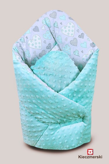 MimiNu Art.37803 Minky Хлопковый конвертик одеялко для выписки (для новорождённого) 80х80 см
