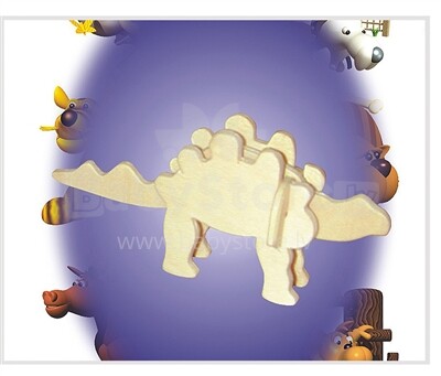 Woodcraft Art.MA1043 Koka 3D puzle Stegosaurus