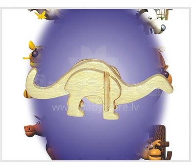 Woodcraft Art.MA1038 Medinė 3D dėlionė Patosaurus