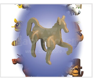 Woodcraft Art.MA1011 Деревянный 3D пазл Лошадь