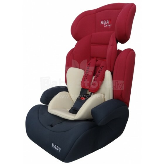 „Aga Design Cobra Easy YB704A“ raudona vaikiška kėdutė vaikams (9-36 kg)