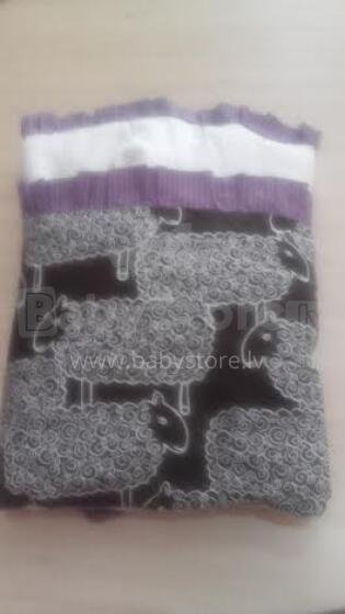 La bébé Boutique Purple 3864 Мягкий Бортик-охранка для детской кроватки с рюшей 180 см