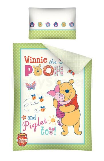 Kapri Disney Winnie Pooh Kokvilnas gultas veļas komplekts 100x135