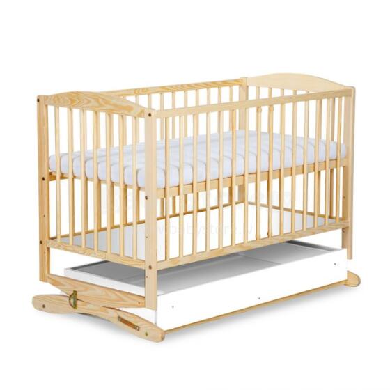 Klups Radek  Art.4157 Wooden baby bed 120x60cm