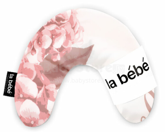 „La Bebe ™ Mimi“ slaugos medvilnės pagalvė, 5185 „Desert Rose“ pasagos pagalvėlė, 19x46 cm