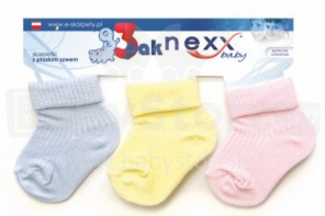 Nexx Baby Art.37979 Vaikiškos medvilninių kojinių komplektas 3 vnt.