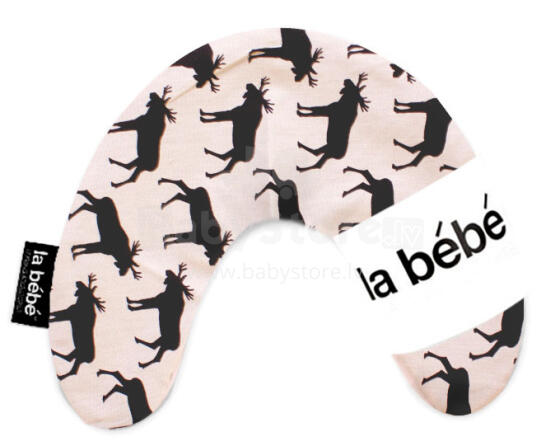 La Bebe™ Mimi Nursing Cotton Pillow Art.3323 Elk Black/Gray Pakaviņš spilventiņš 19x46 cm