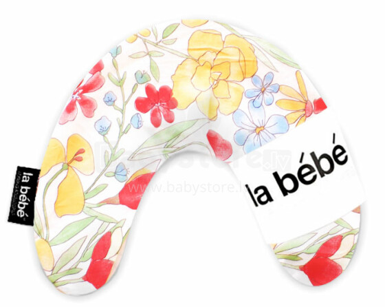 La Bebe™ Mimi Nursing Cotton Pillow Art.3310 Spring Подкова для сна, кормления малыша 19x46 cm